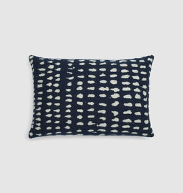 Navy Dots Lumbar Cushion