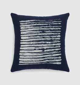 Navy Lines Square Cushion