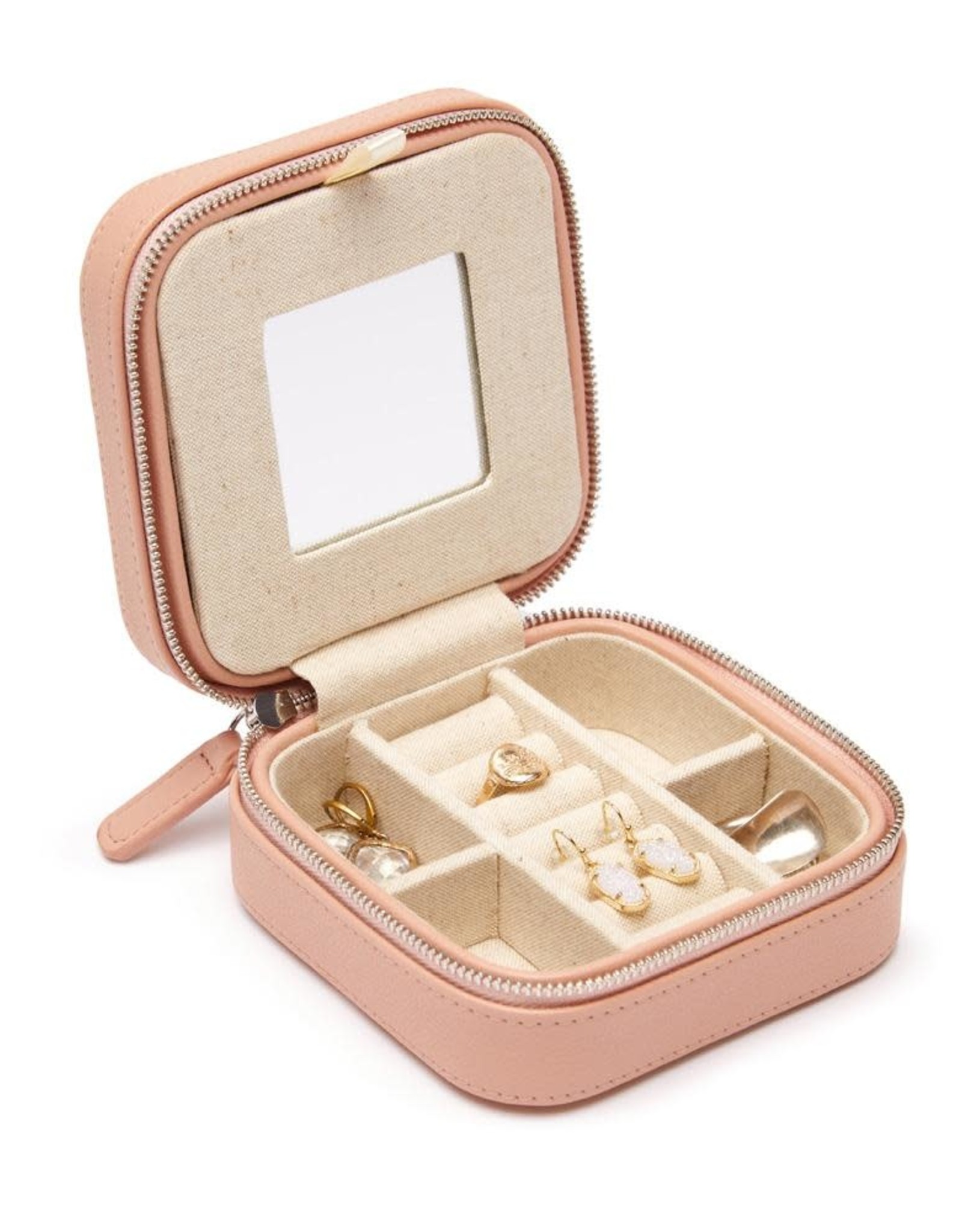 Jewelry Travel Case Minimal Jewelry Box in Vegan Leather by 