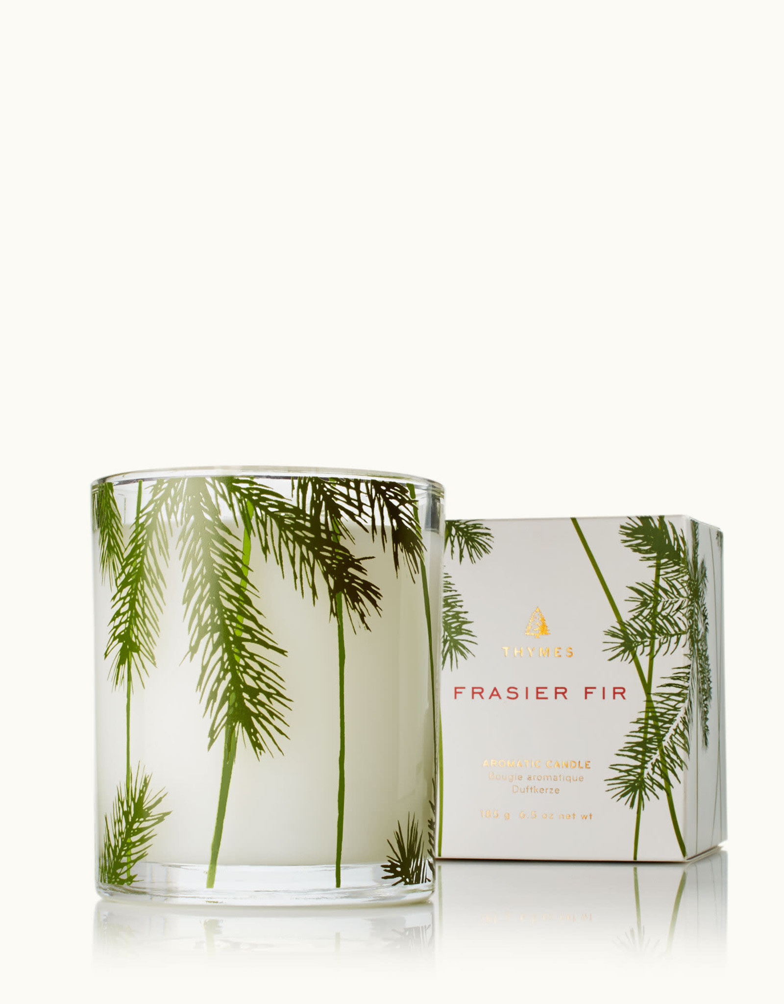 Frasier Fir Poured Candle, Pine Needle Design