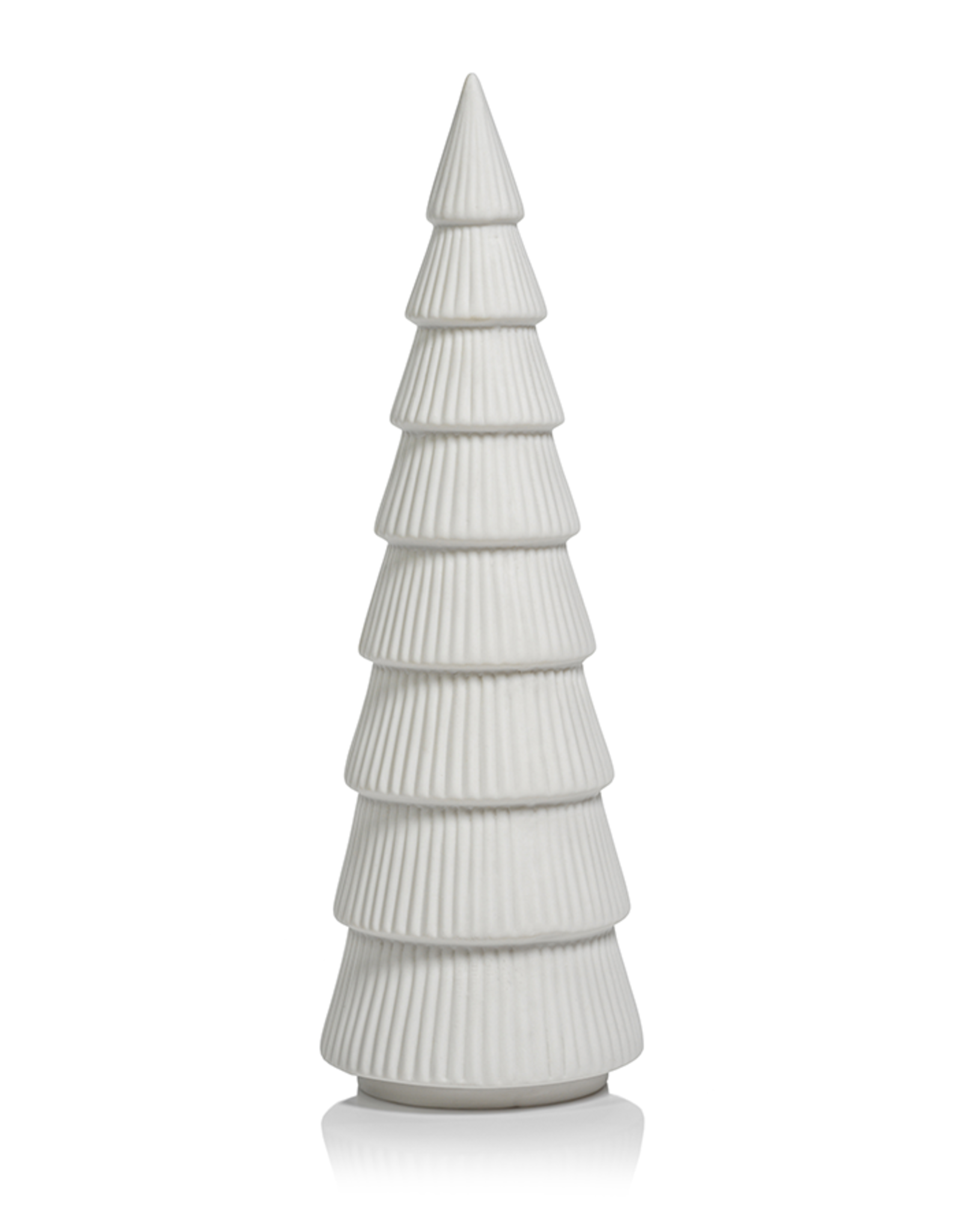 Ceramic Holiday Tree - Matte White - 12 in