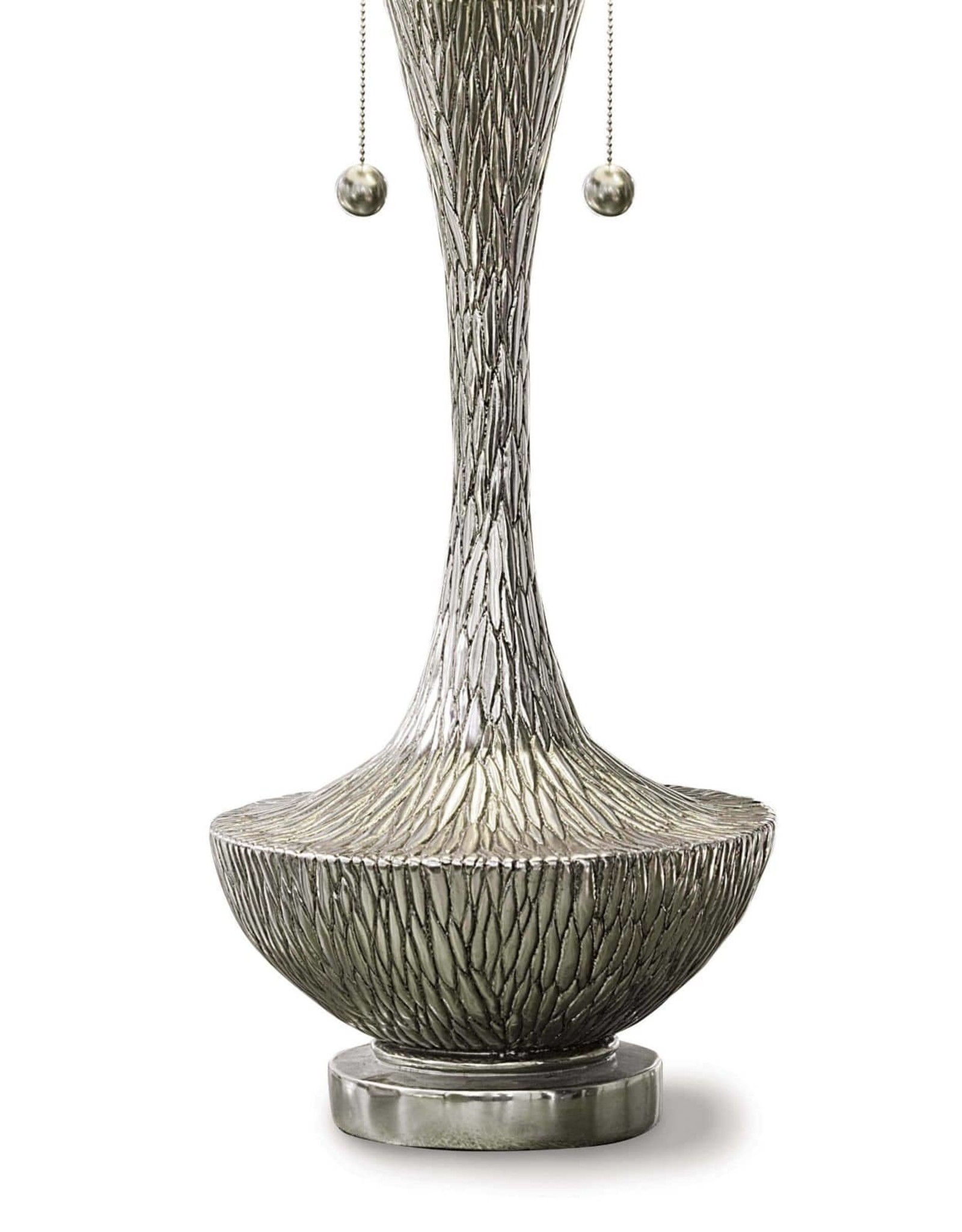 Regina Andrew Design Embossed Vessel Table Lamp (Ambered Silver)