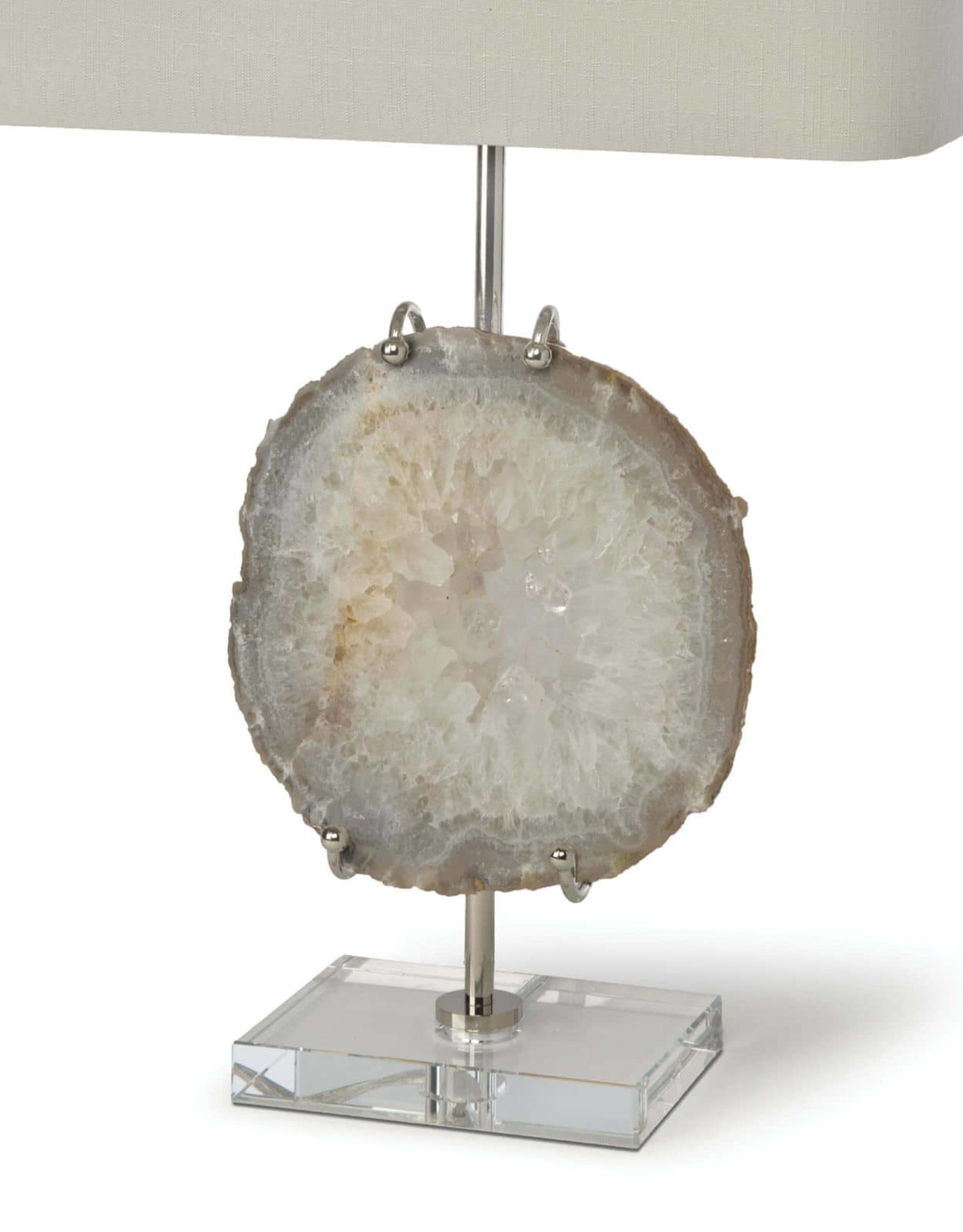 Regina Andrew Design Exhibit Table Lamp (Nickel and Natural Agate)