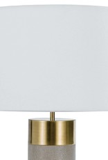 Regina Andrew Design Harlow Ivory Grey Shagreen Cylinder Table Lamp