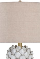 Regina Andrew Design Leafy Artichoke Ceramic Table Lamp (Off White)