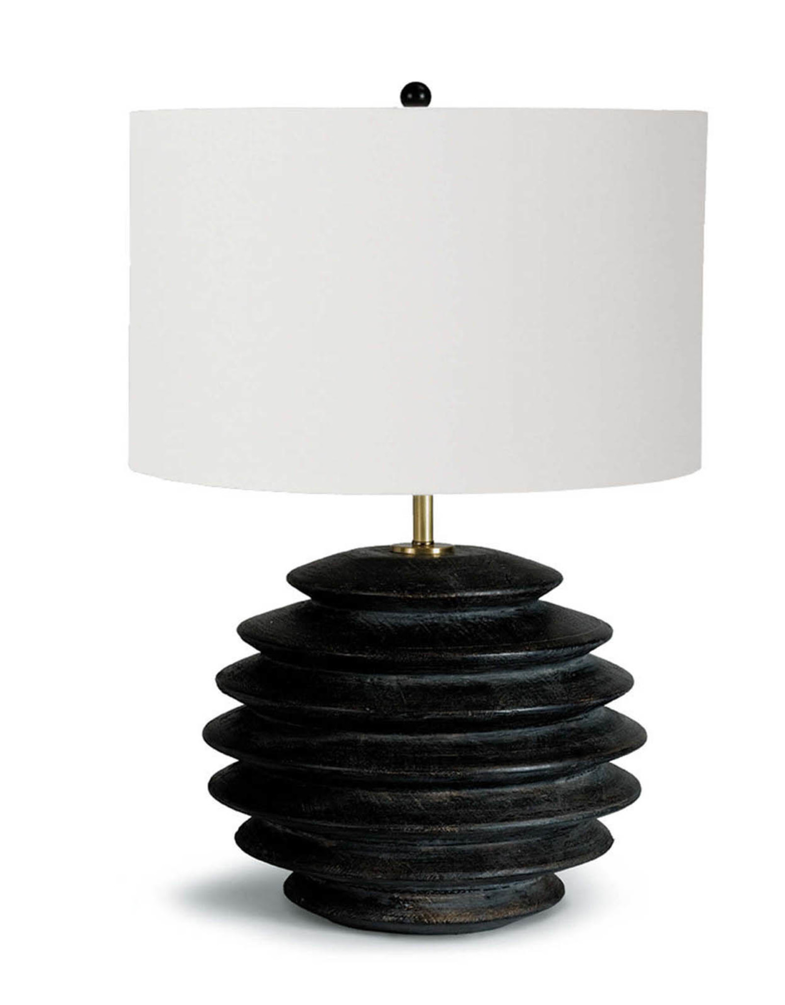 Coastal Living Accordion Table Lamp Round (Ebony)