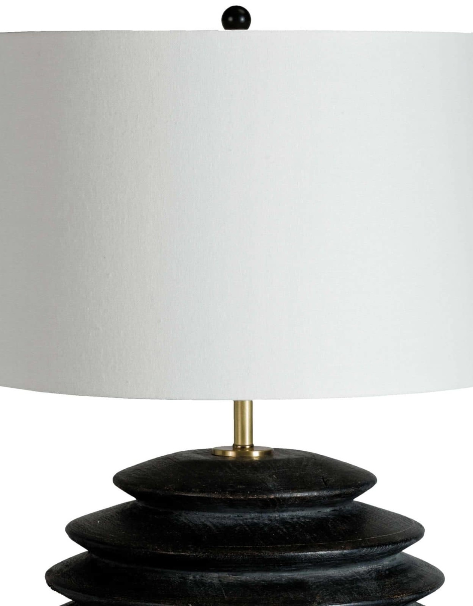 Coastal Living Accordion Table Lamp Round (Ebony)