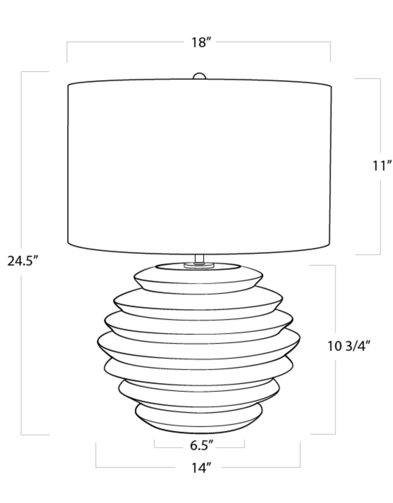 Regina Andrew Design Canyon Ceramic Table Lamp