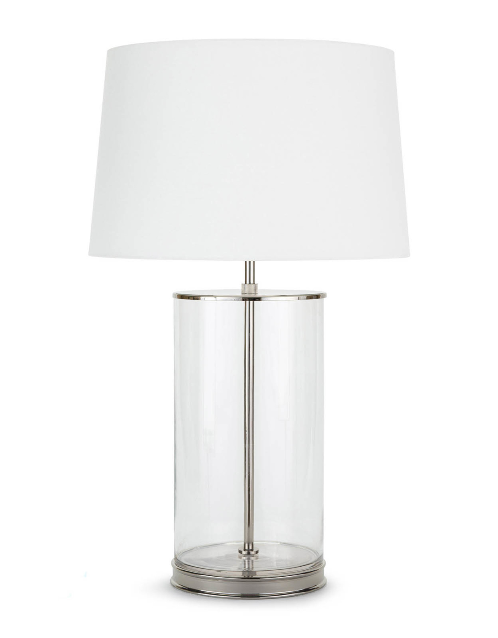 Coastal Living Magelian Glass Table Lamp (Polished Nickel)