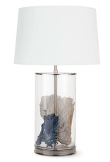 Coastal Living Magelian Glass Table Lamp (Polished Nickel)