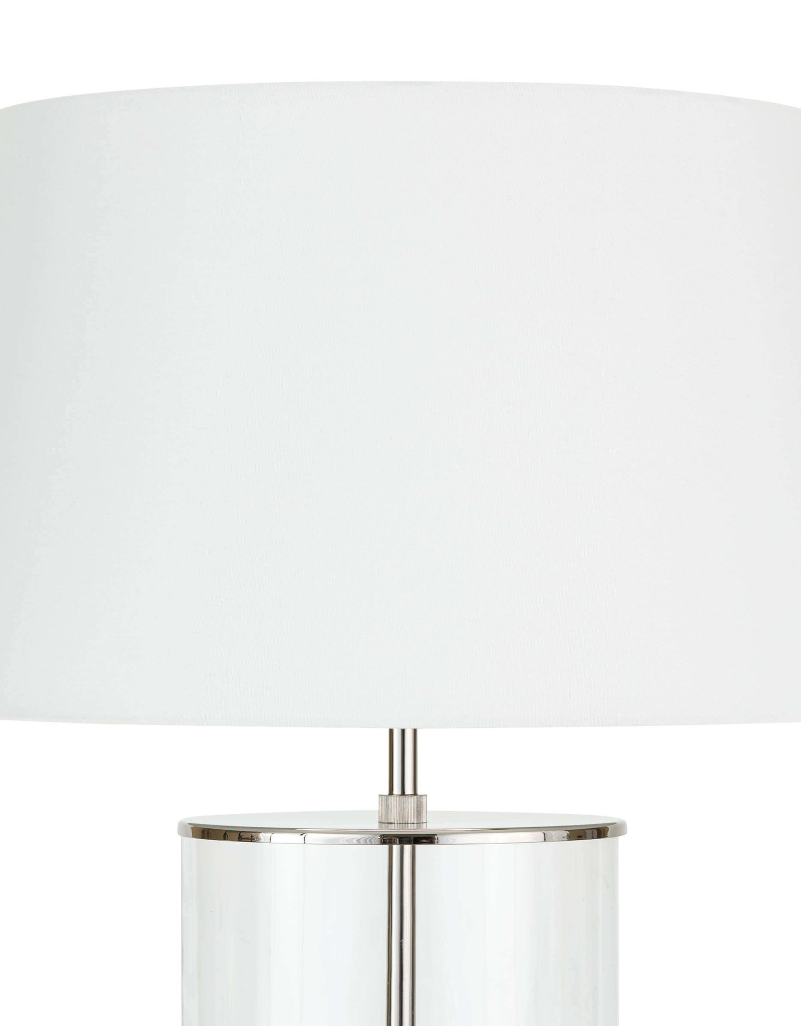 Coastal Living Magelian Glass Table Lamp (Polished Nickel)