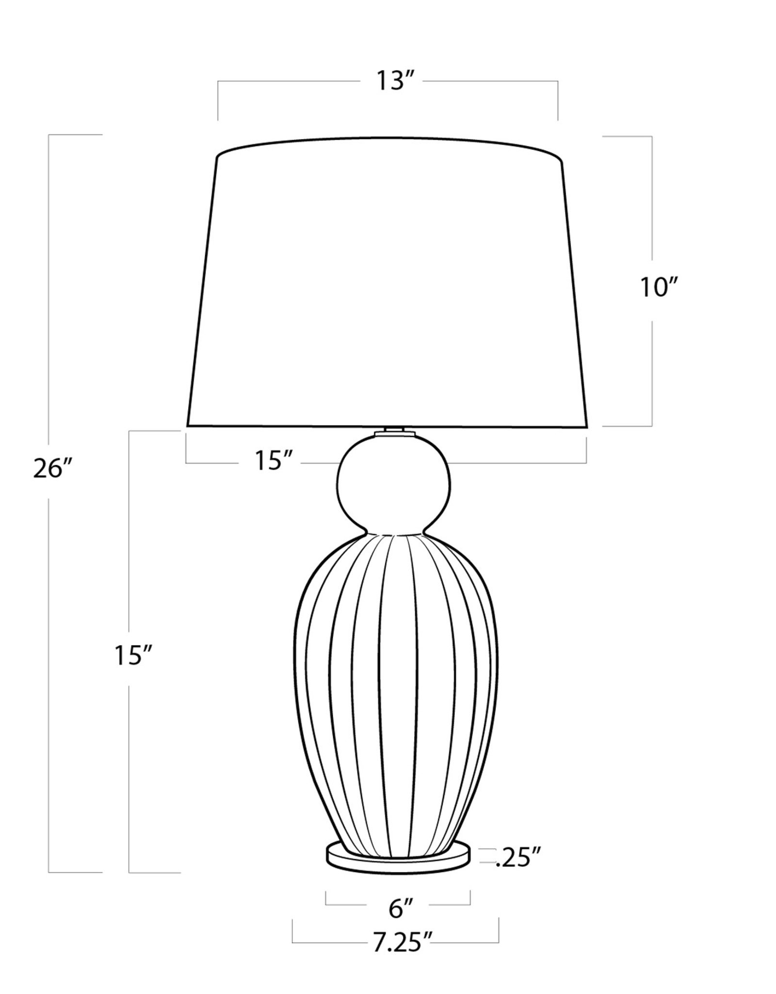 Regina Andrew Design Tiera Ceramic Table Lamp