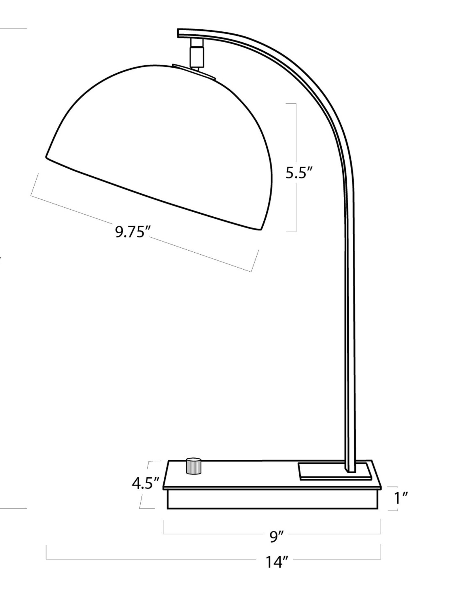 Regina Andrew Design Otto Desk Lamp (Polished Nickel)