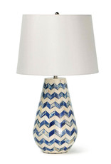 Regina Andrew Design Cassia Chevron Table Lamp (Blue)