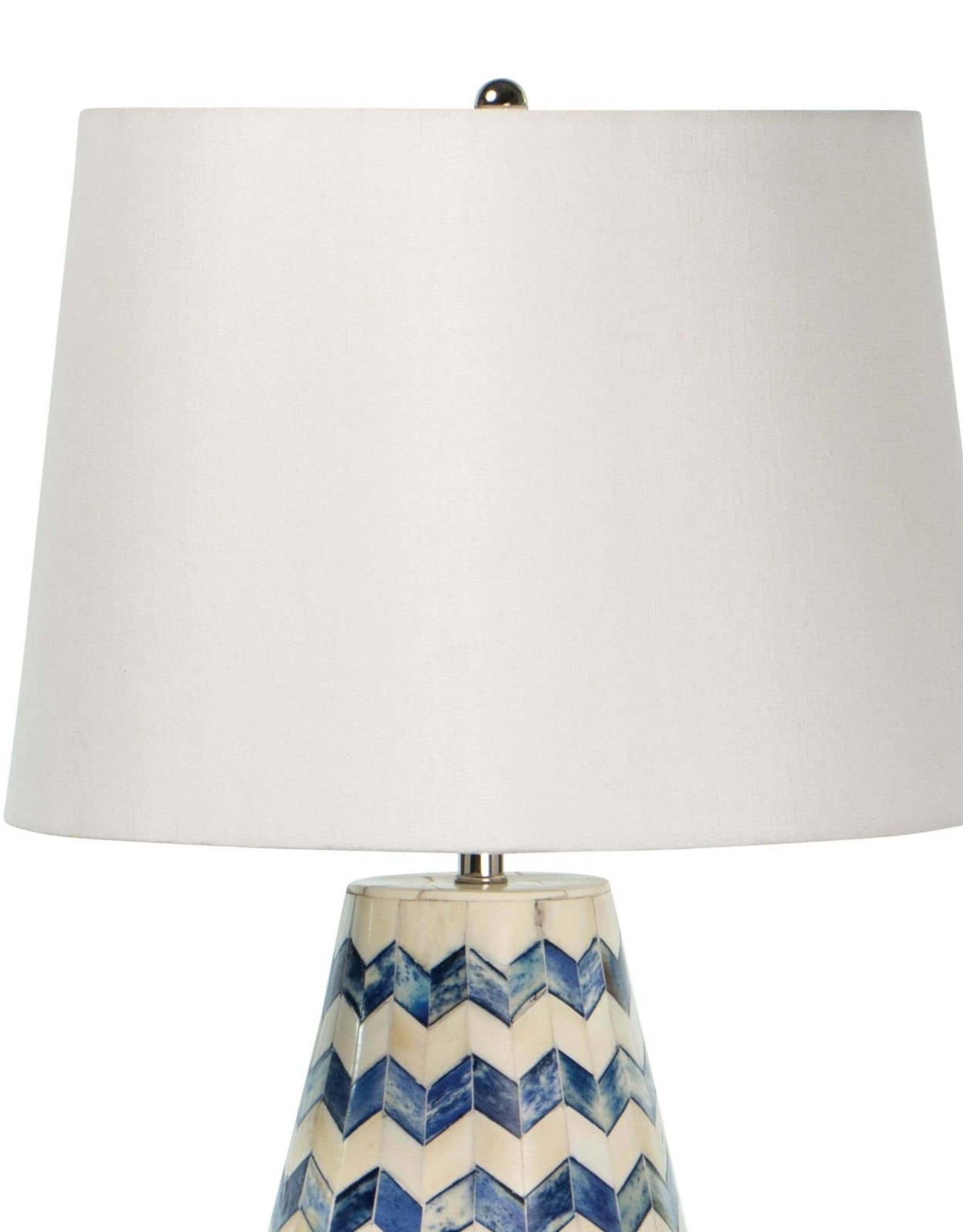 Coastal Living Cassia Chevron Table Lamp (Blue)