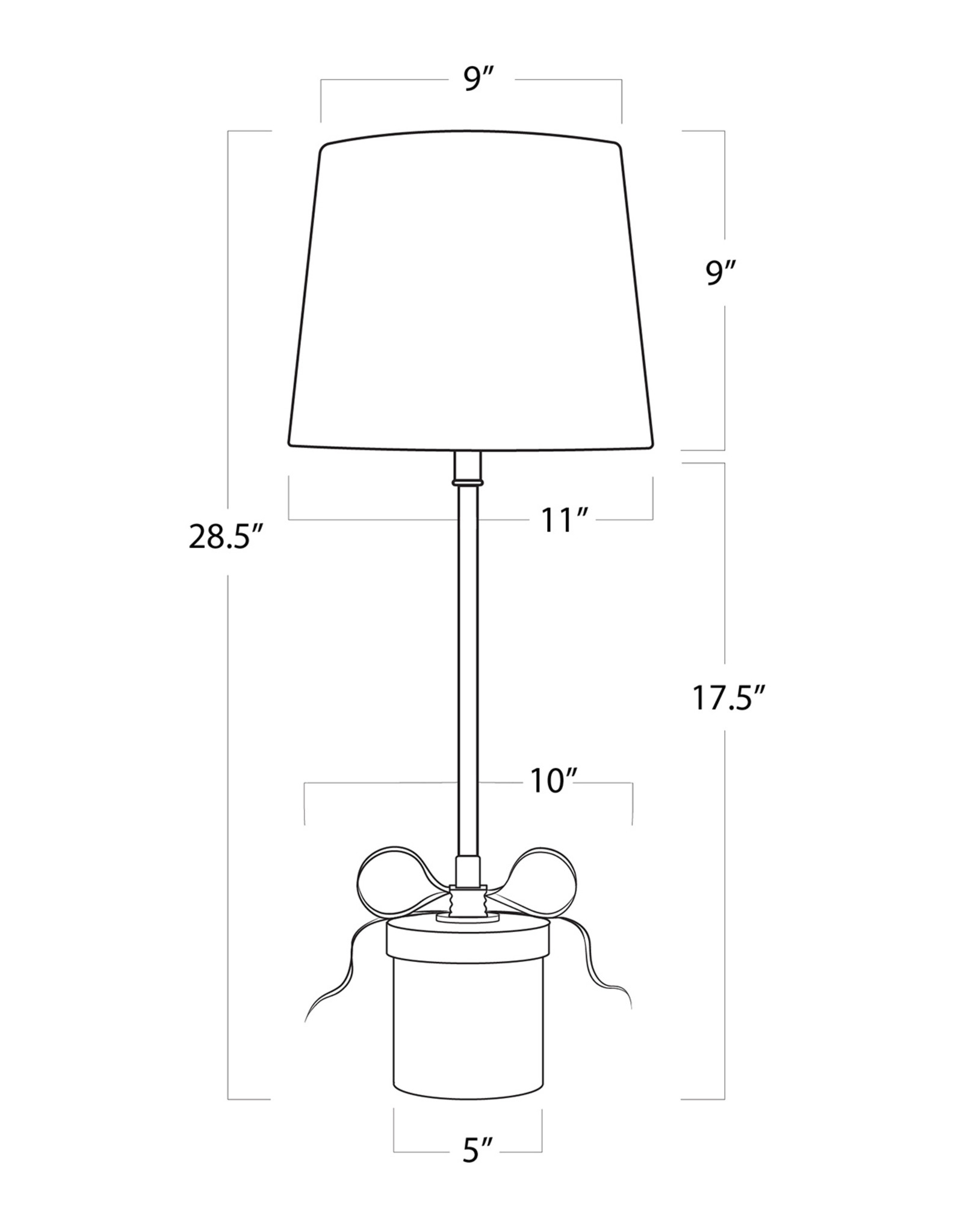 Regina Andrew Design Ribbon Table Lamp