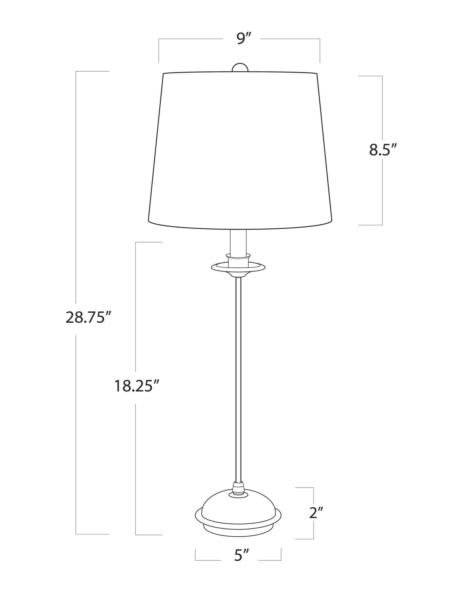 Southern Living Fisher Stem Buffet Lamp