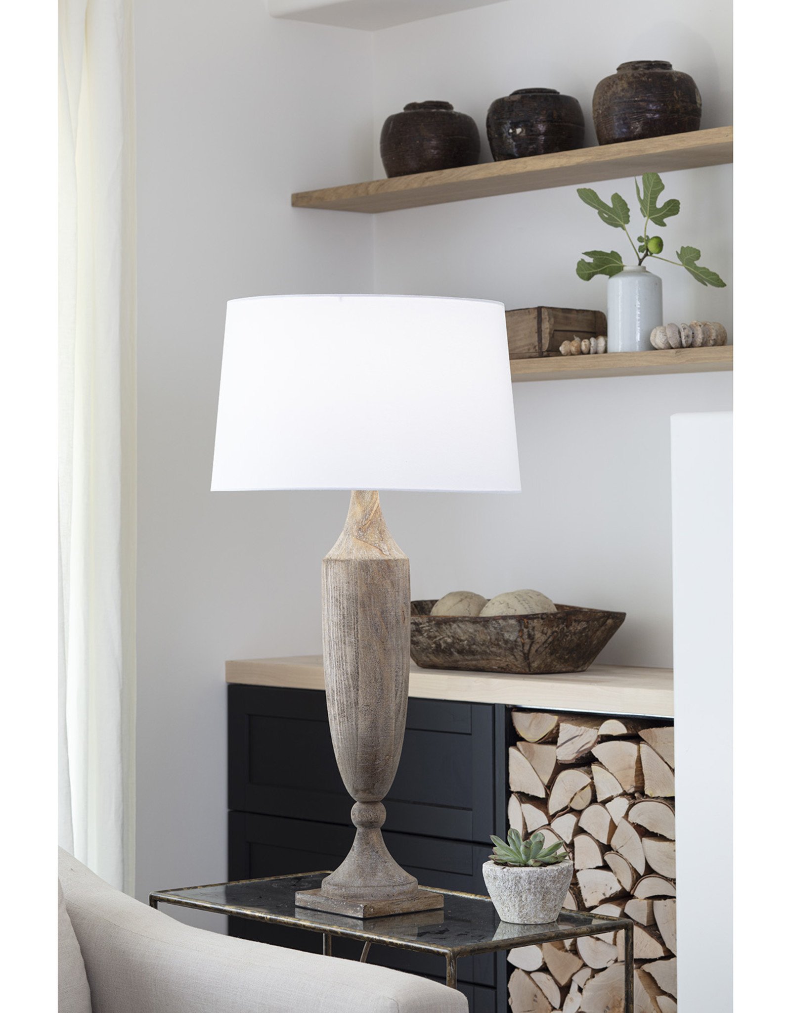 Southern Living Georgina Wood Table Lamp