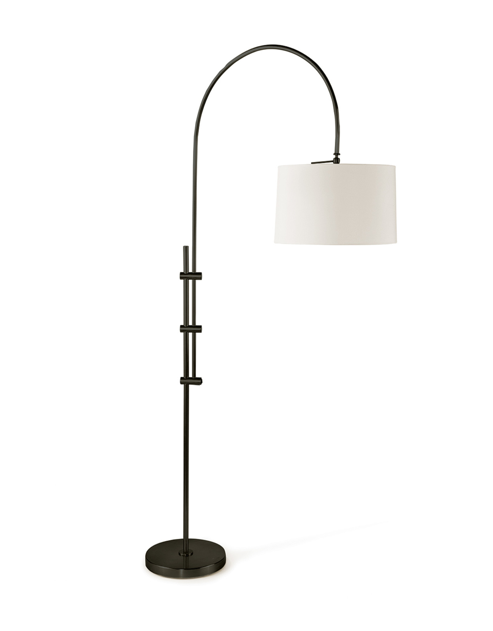 Regina Andrew Design Arc Floor Lamp with Fabric Shade (Oil Rubbed Bronze)