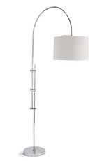 Regina Andrew Design Arc Floor Lamp With Fabric Shade (Polished Nickel)