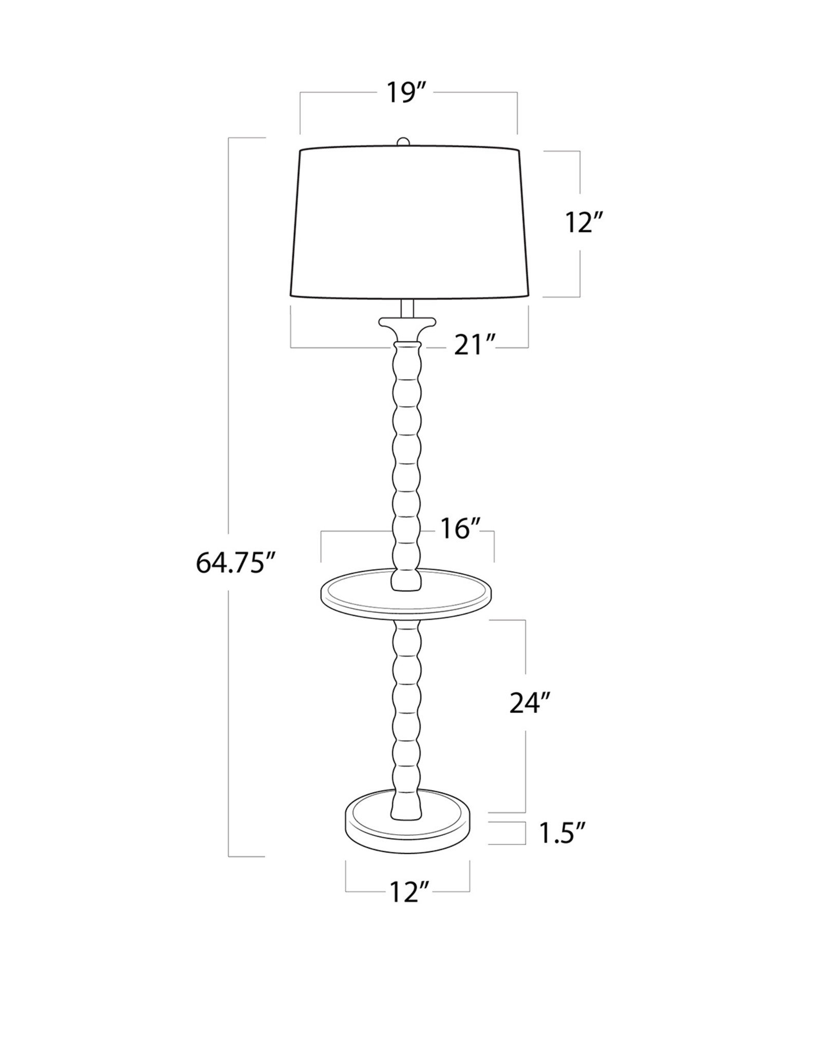 Coastal Living Perennial Floor Lamp (Ebony)