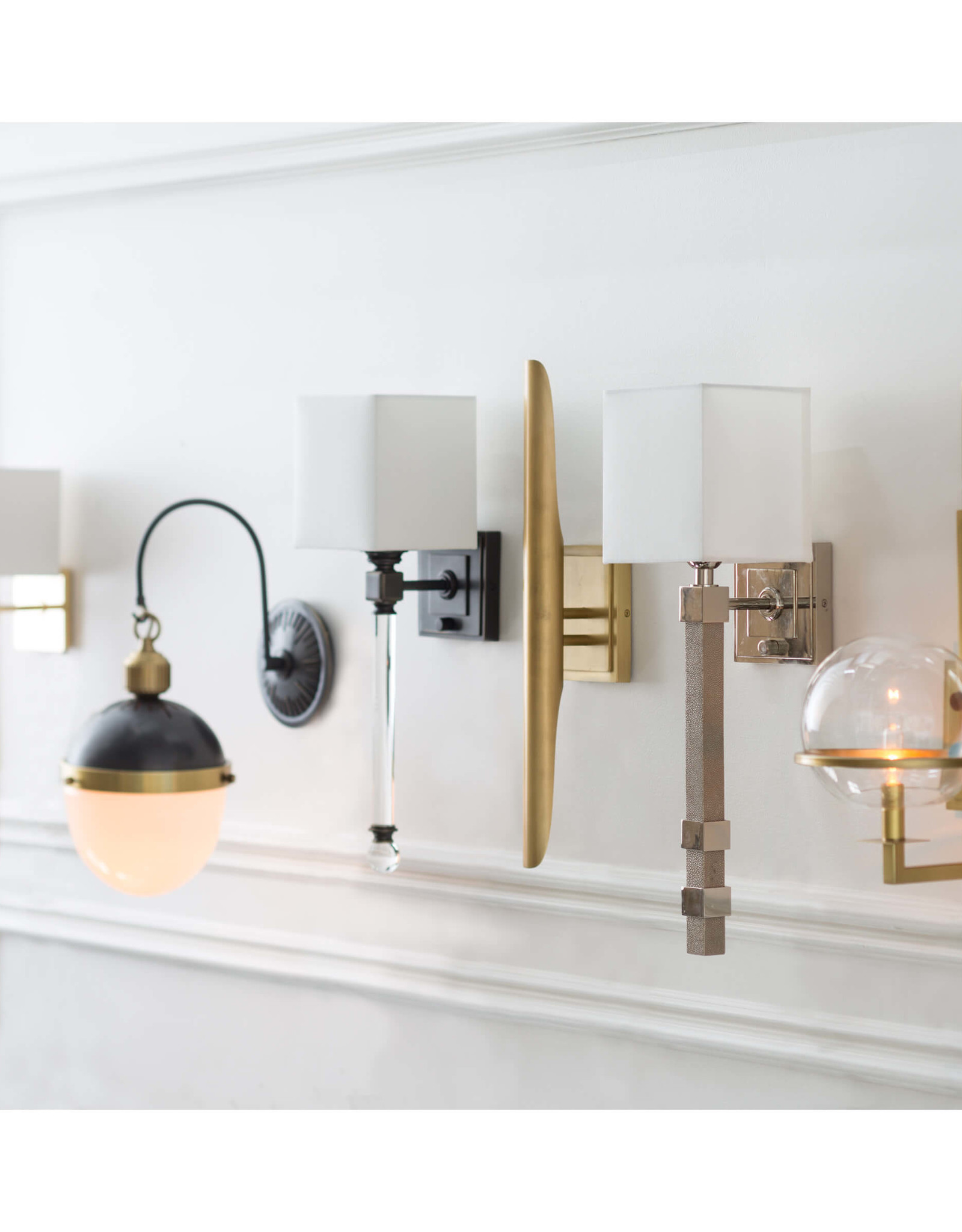 Regina Andrew Design Otis Sconce (Blackened Brass and Natural Brass)