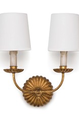 Regina Andrew Design Clove Sconce Double (Antique Gold Leaf)