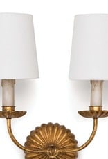 Regina Andrew Design Clove Sconce Double (Antique Gold Leaf)