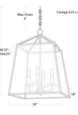 Regina Andrew Design Cachet Lantern (Natural Brass)