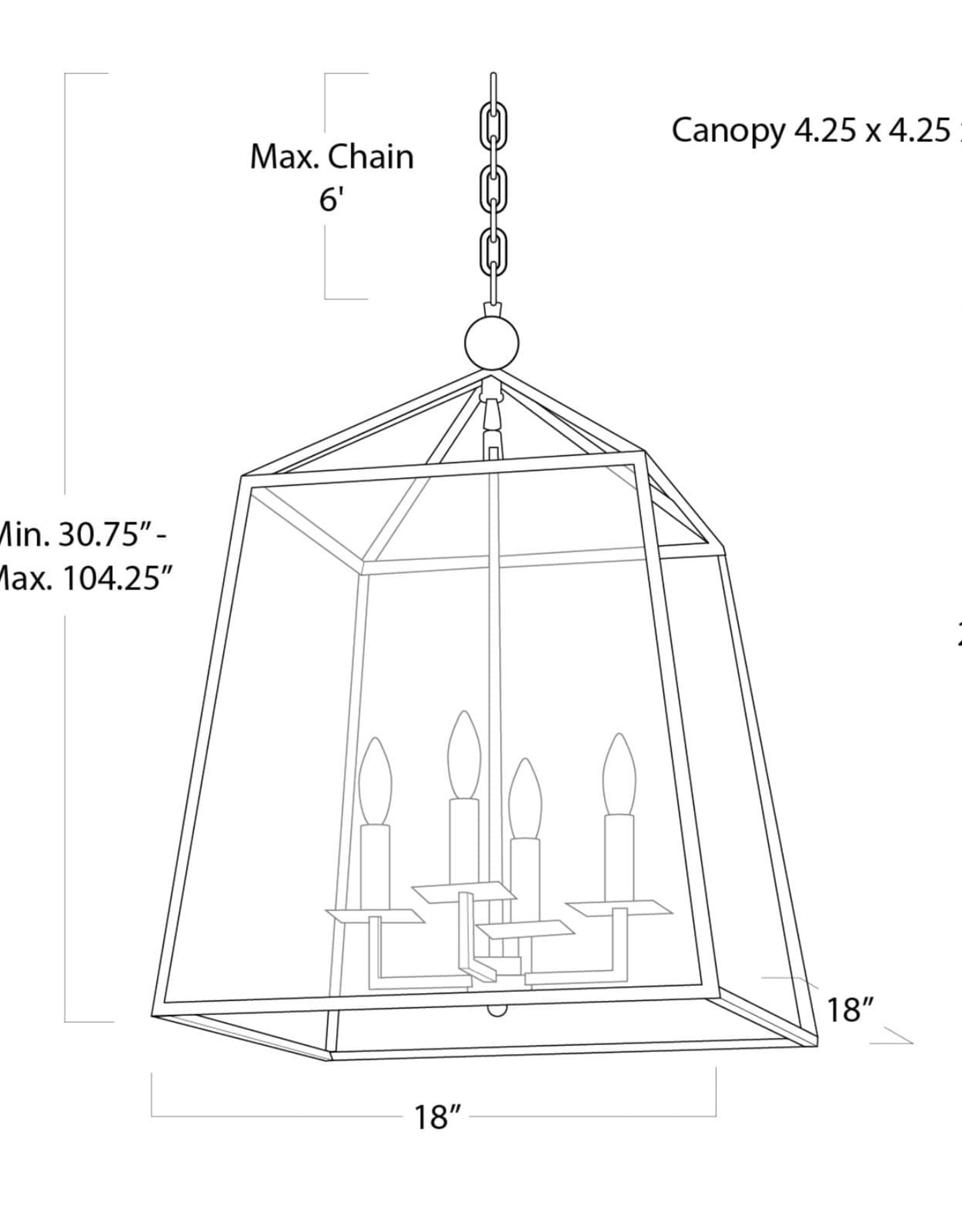 Regina Andrew Design Cachet Lantern (Natural Brass)