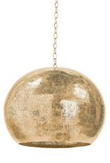 Regina Andrew Design Pierced Metal Sphere Pendant (Natural Brass)