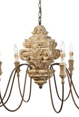 Regina Andrew Design Wood Carved Chandelier