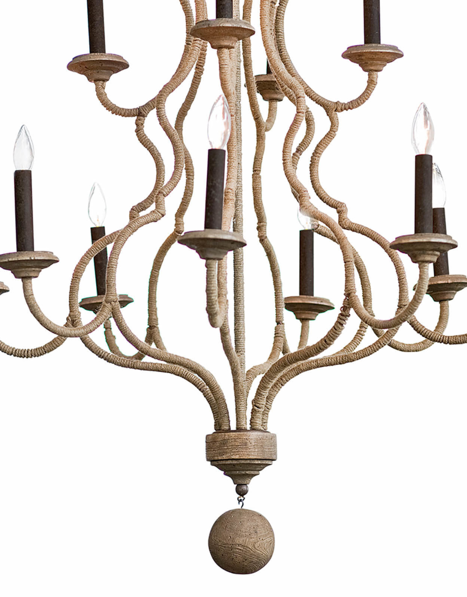 Coastal Living Jute Chandelier