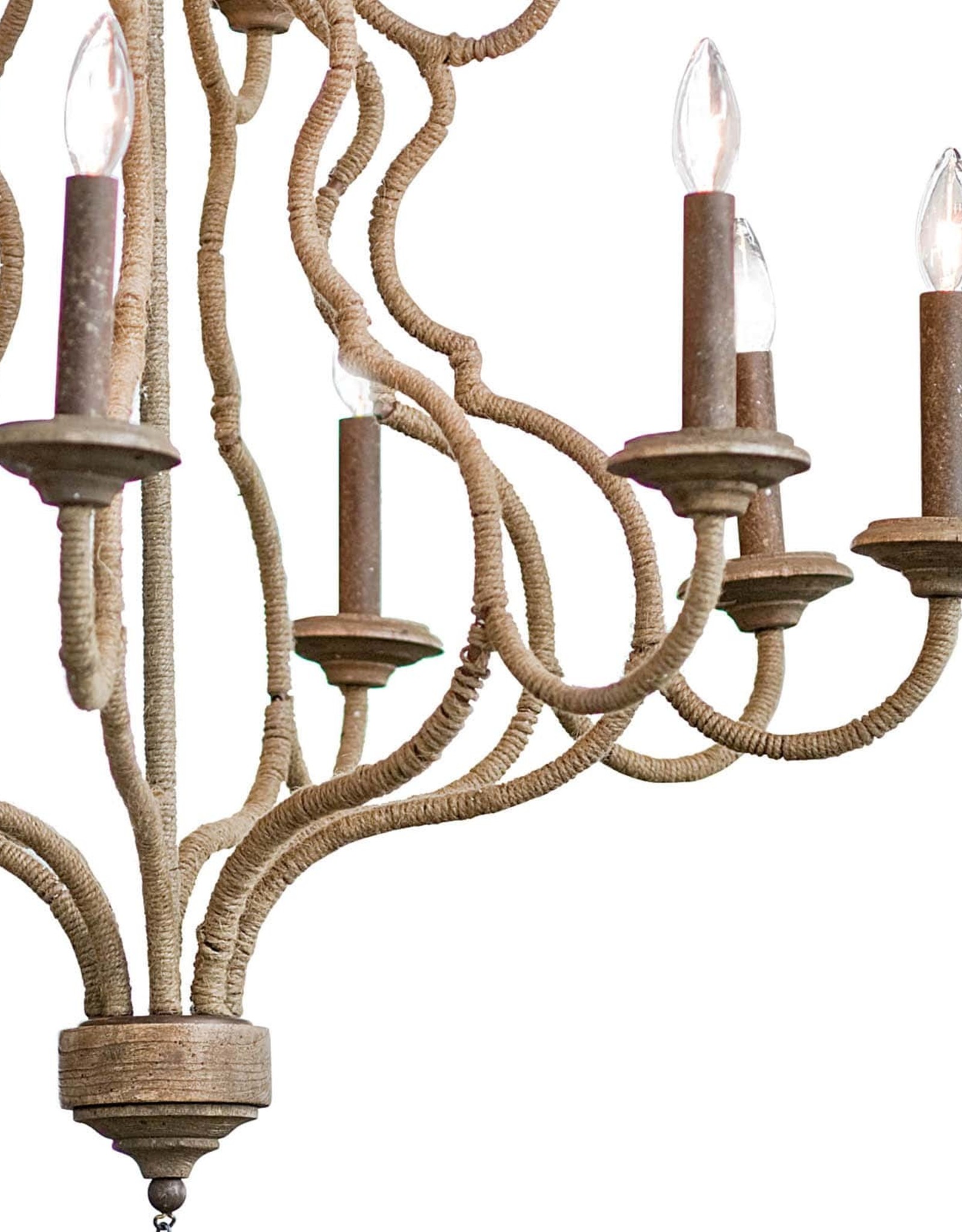 Coastal Living Jute Chandelier