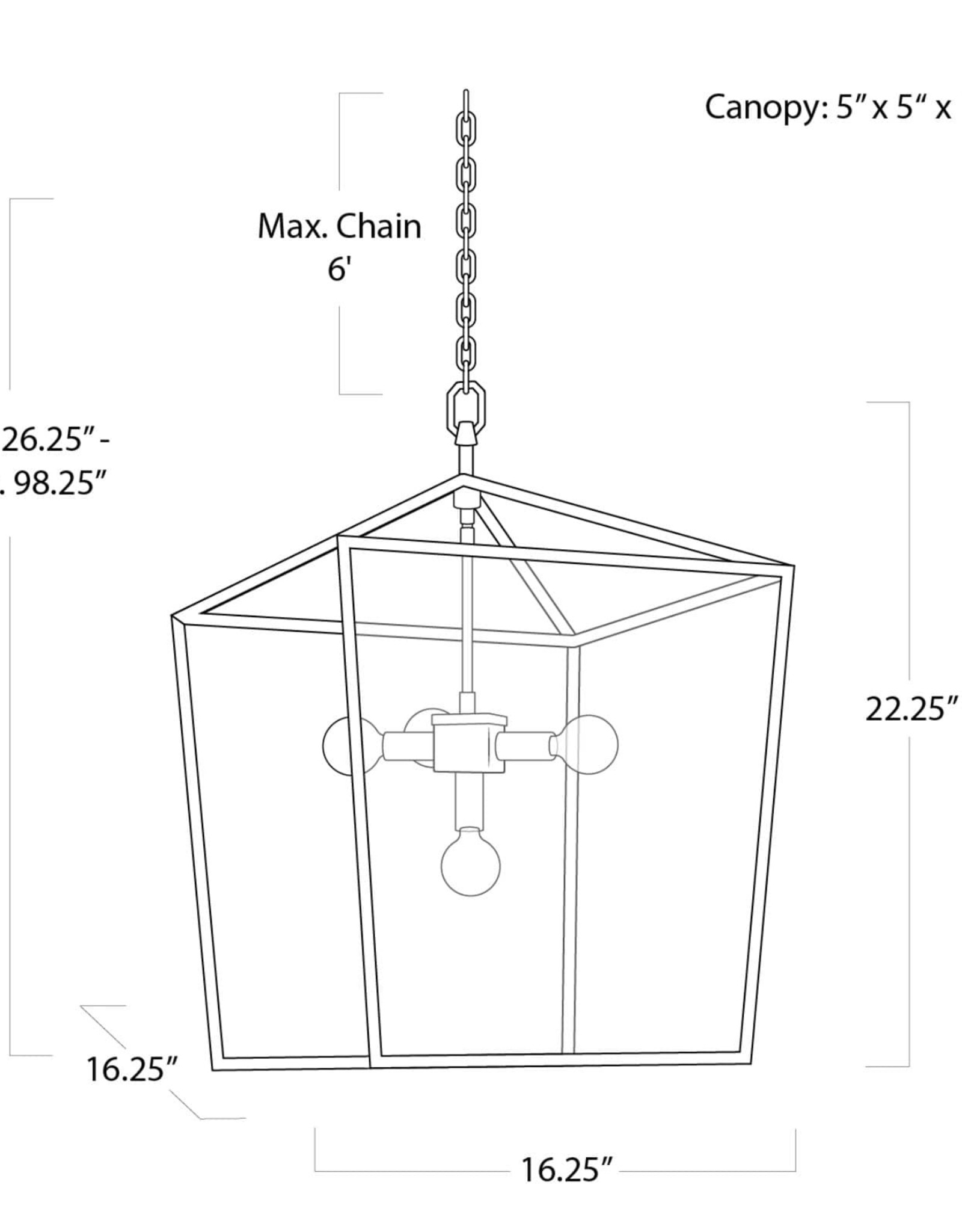 Regina Andrew Design Camden Lantern (Natural Brass)