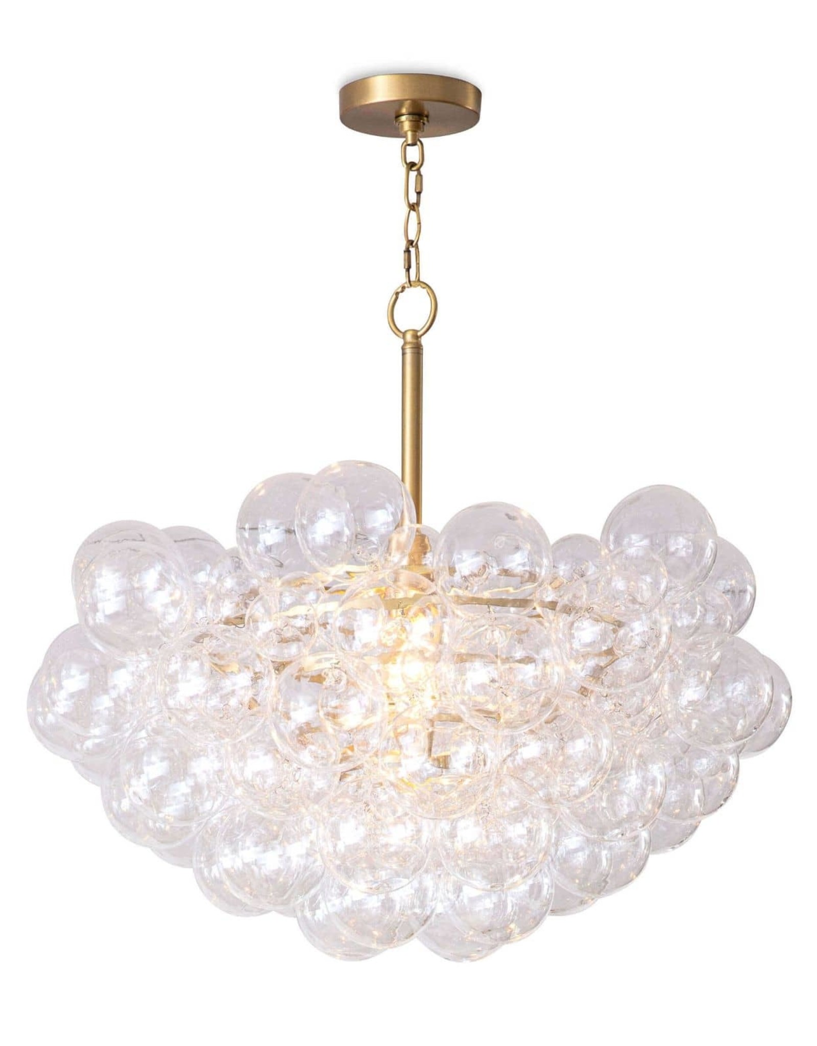 Regina Andrew Design Bubbles Chandelier (Clear) Natural Brass