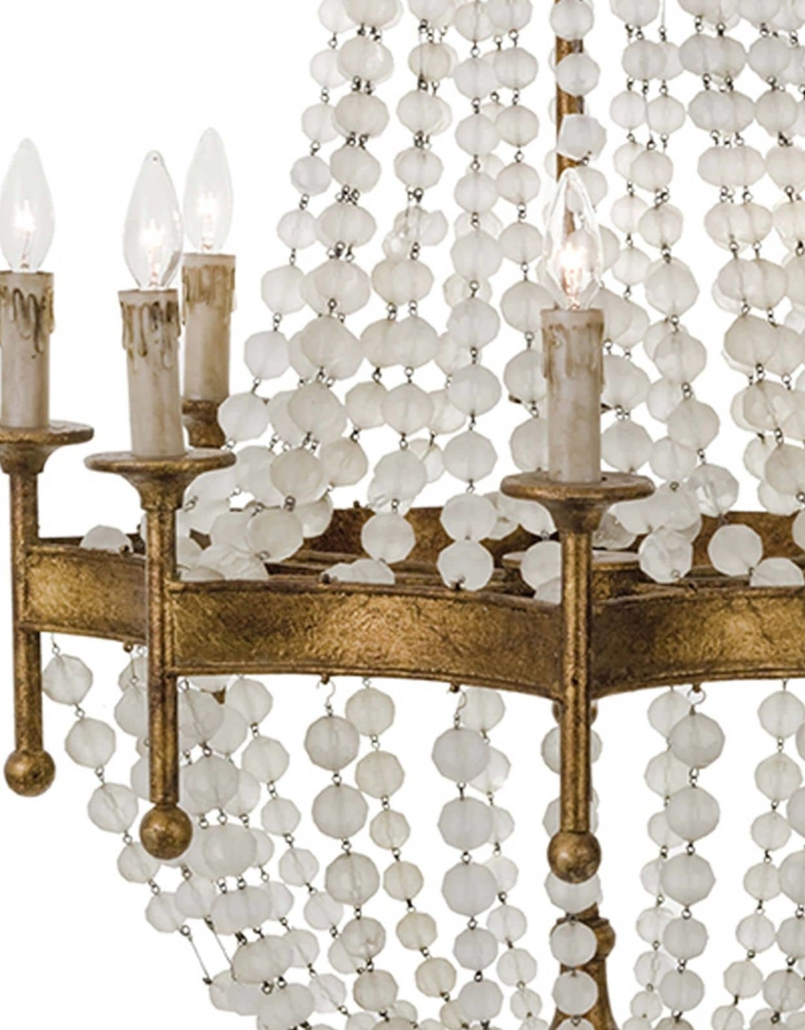 Regina Andrew Design Frosted Crystal Bead Chandelier