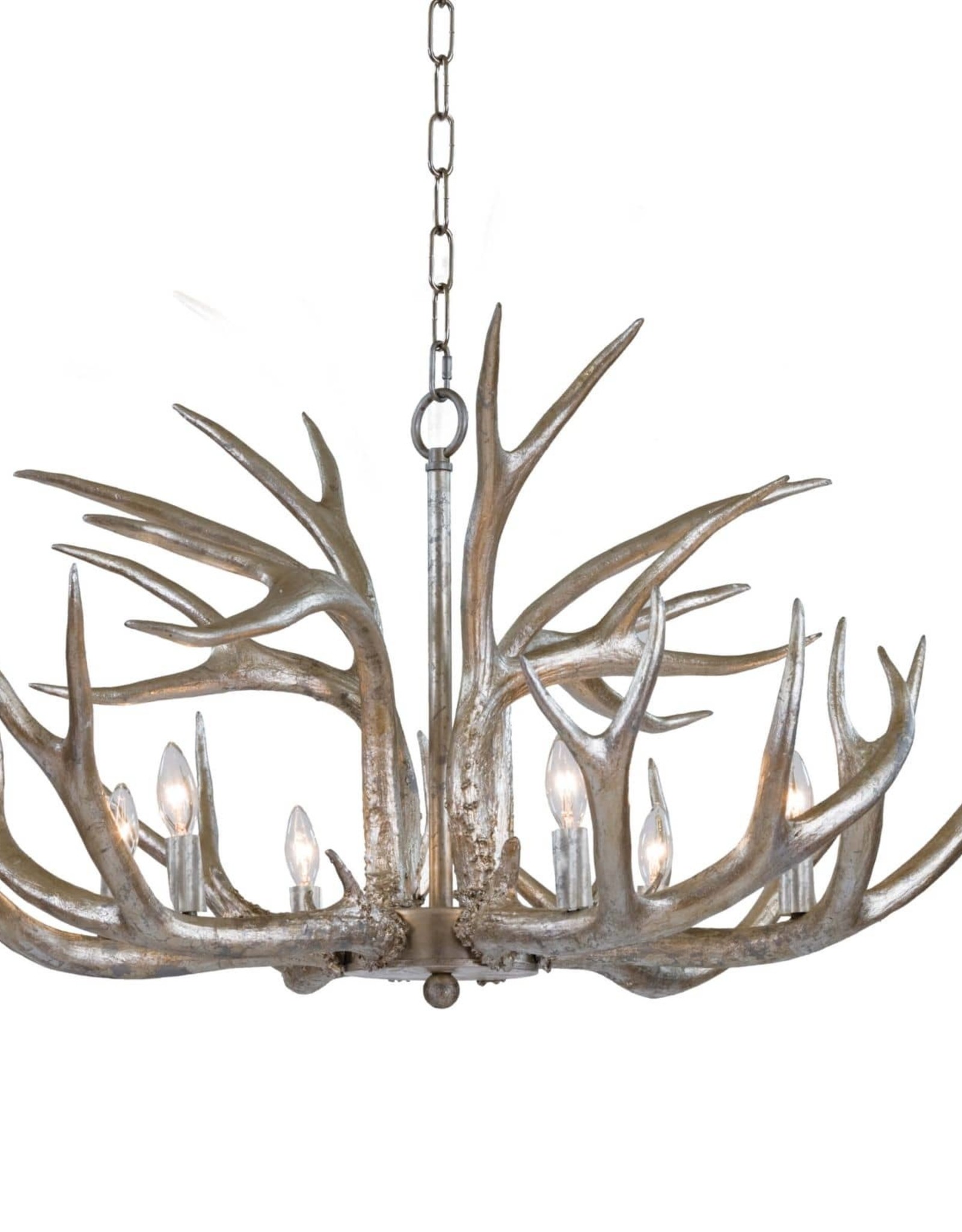 Regina Andrew Design Antler Chandelier (Ambered Silver Leaf)