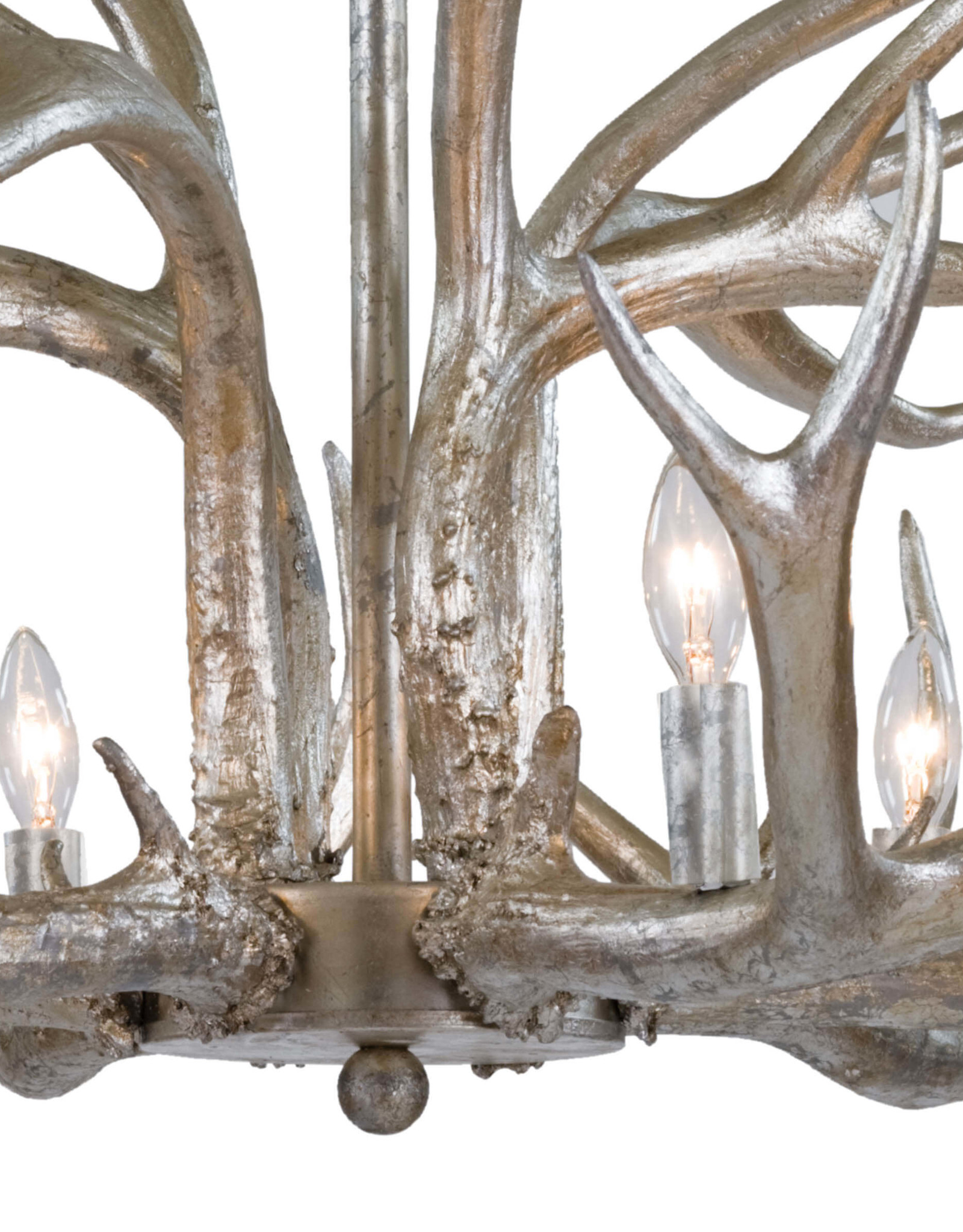 Regina Andrew Design Antler Chandelier (Ambered Silver Leaf)