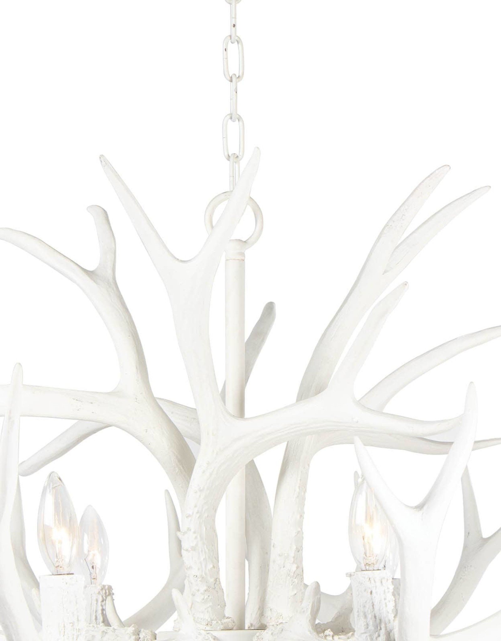 Regina Andrew Design Antler Chandelier (White)