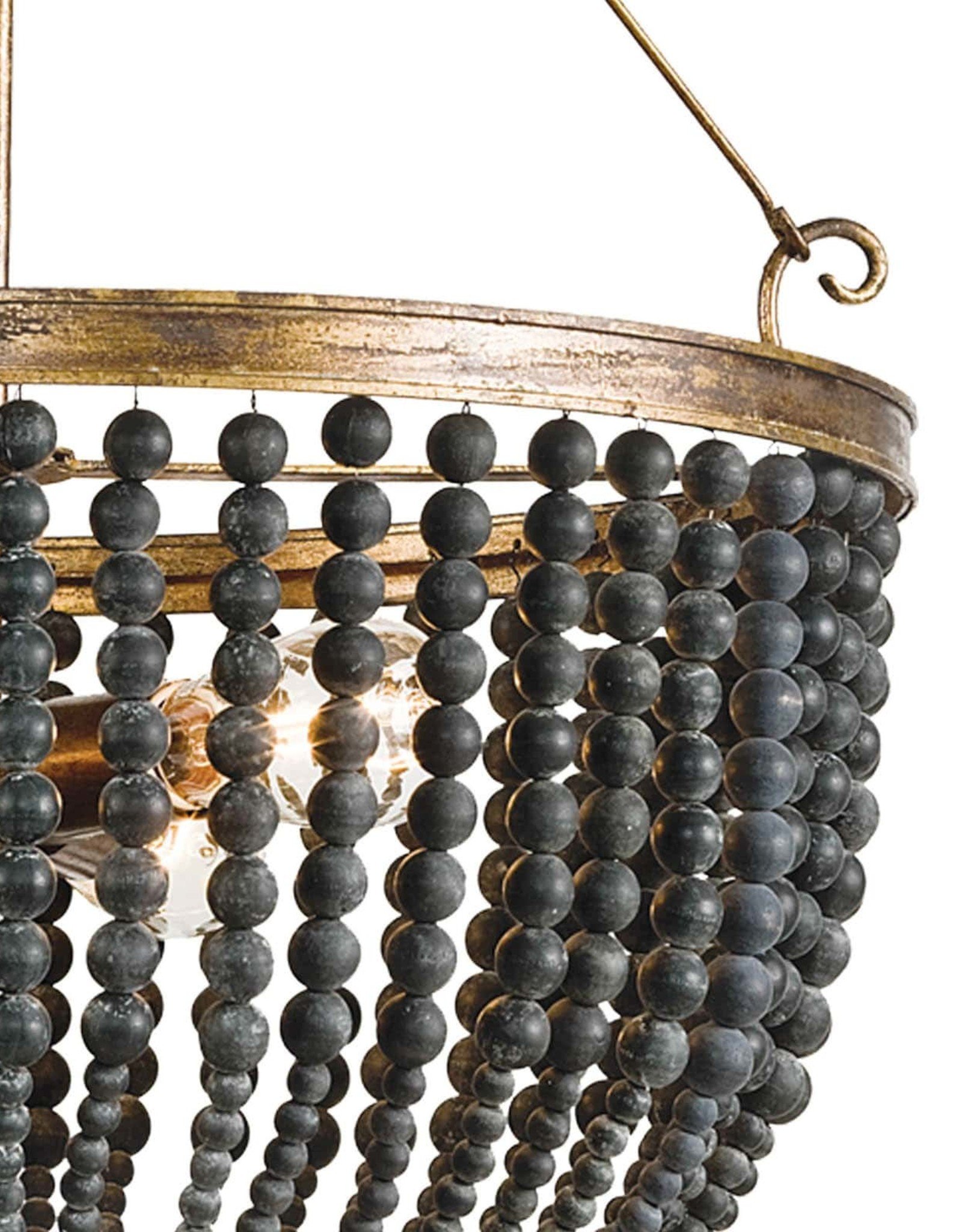 Southern Living Fabian Wood Bead Chandelier