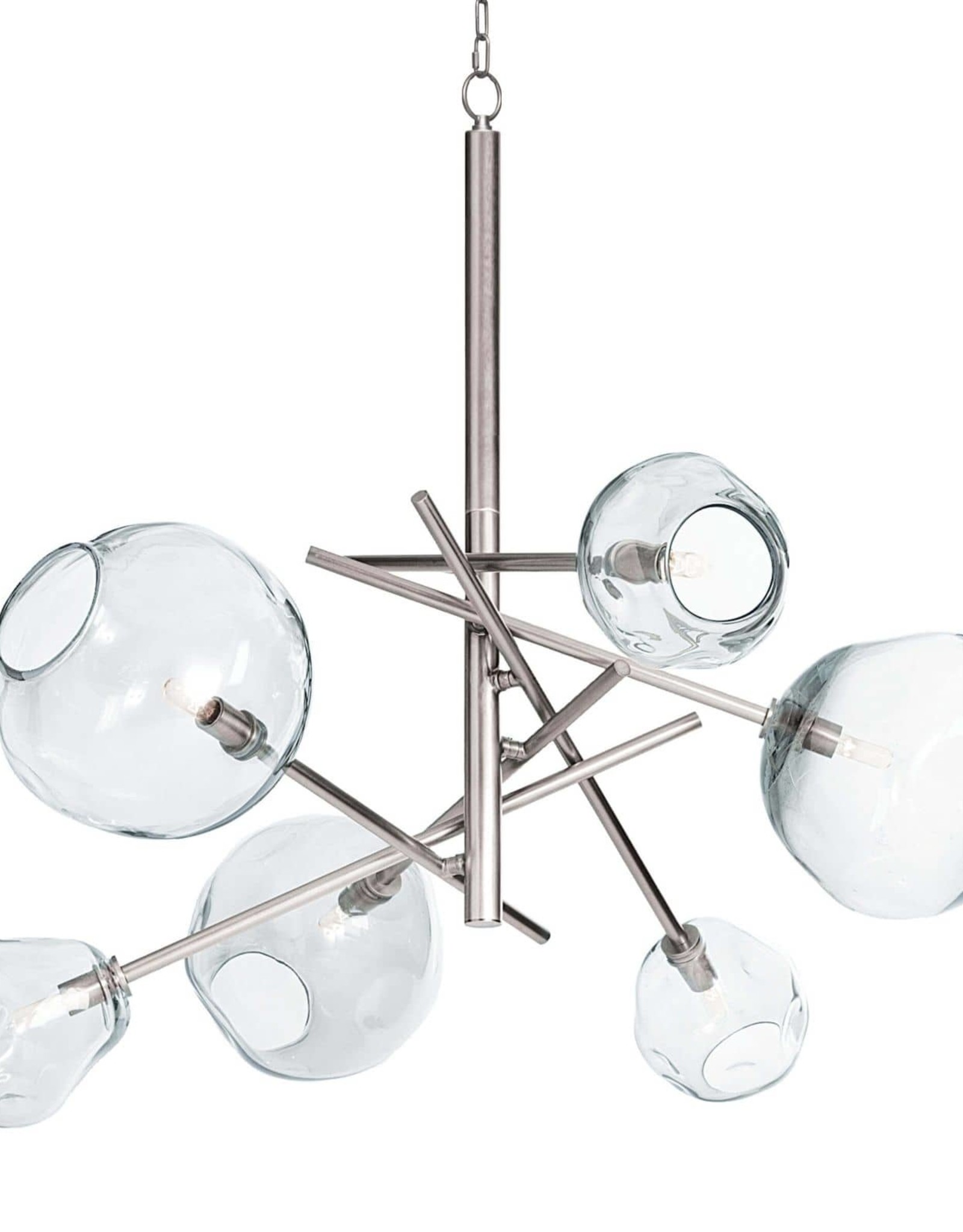 Regina Andrew Design Molten Chandelier With Clear Glass (Polished Nickel)