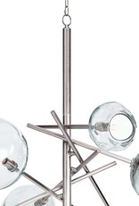 Regina Andrew Design Molten Chandelier With Clear Glass (Polished Nickel)