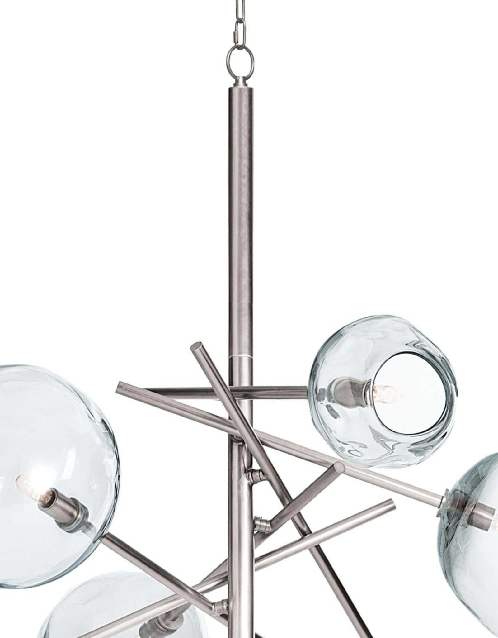 Regina Andrew Design Molten Chandelier With Clear Glass (Polished Nickel)
