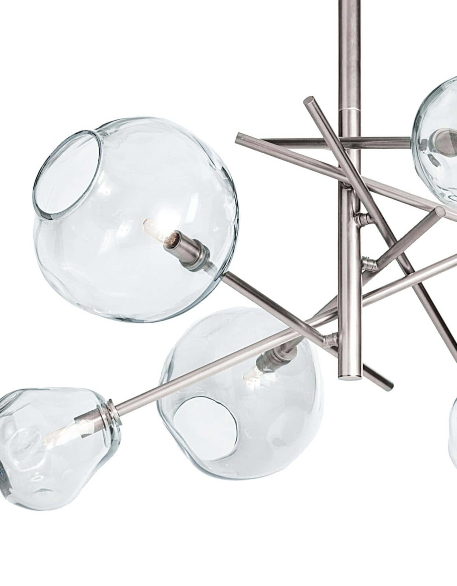 Regina Andrew Design Molten Chandelier With Clear Glass (Polished Nickel)