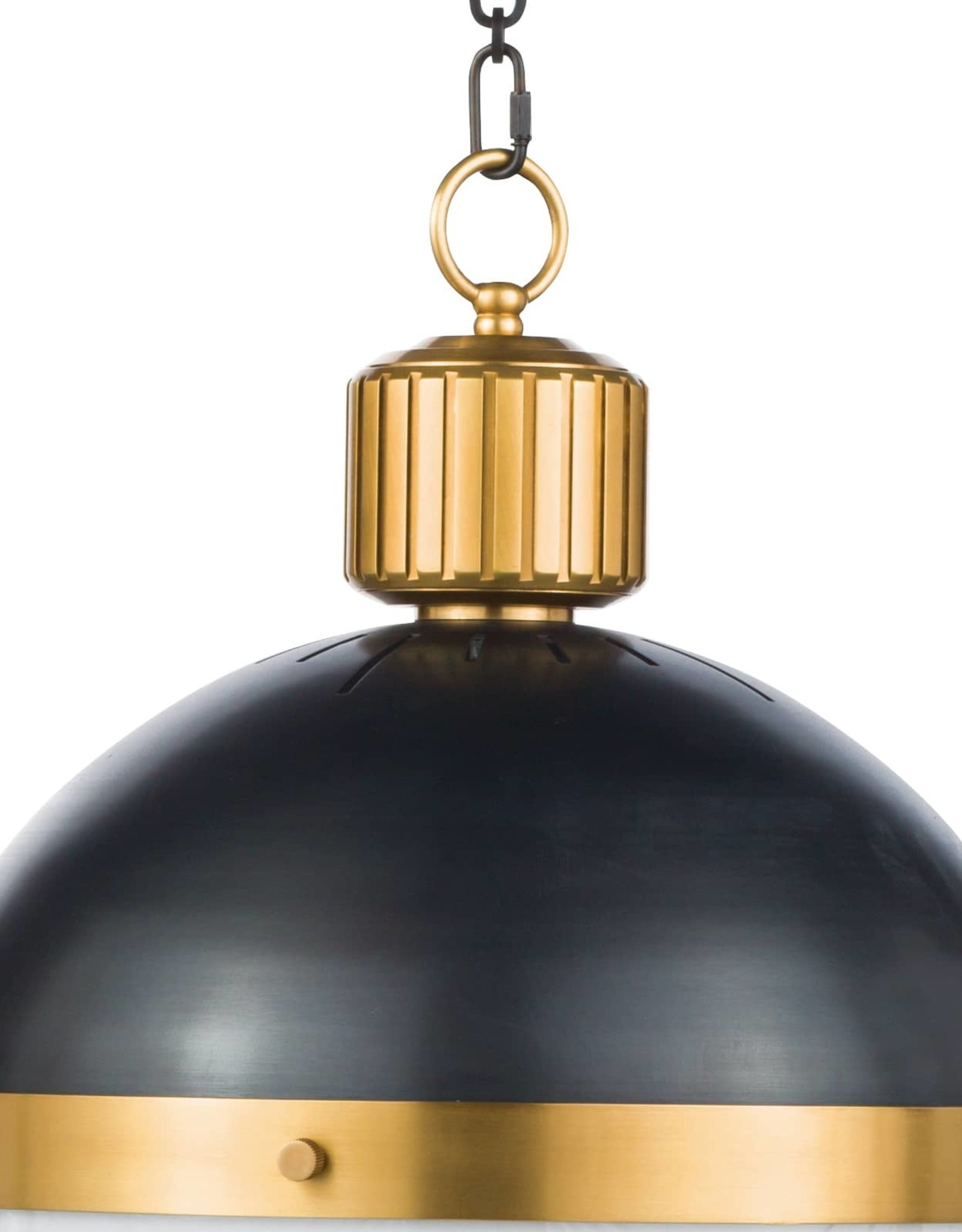 Regina Andrew Design Otis Pendant Large (Blackened and Natural Brass)