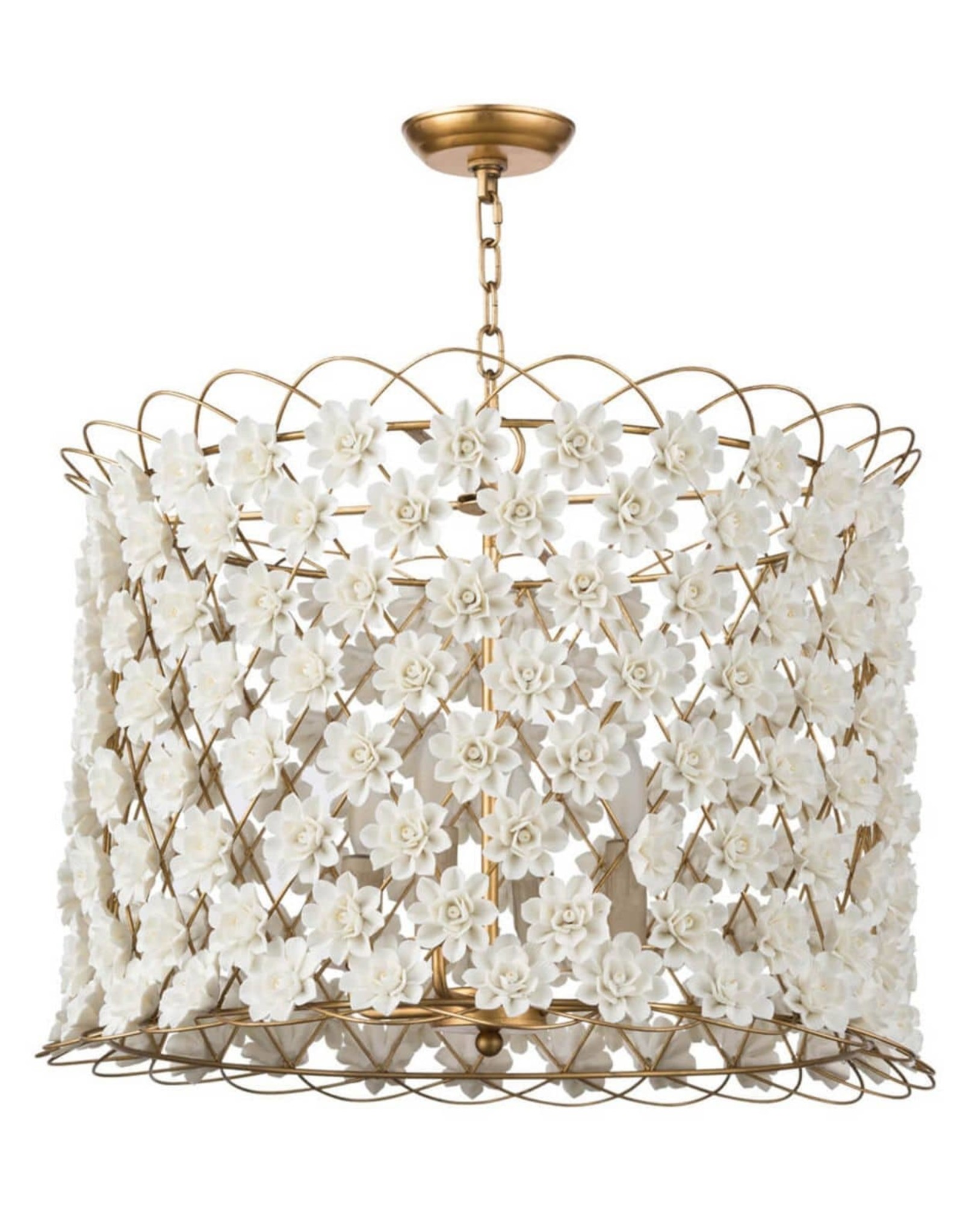 Regina Andrew Design Alice Porcelain Flower Chandelier