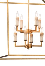 Southern Living Cape Lantern (Antique Gold Leaf)