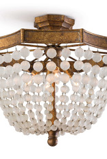 Regina Andrew Design Frosted Crystal Bead Semi Flush Mount