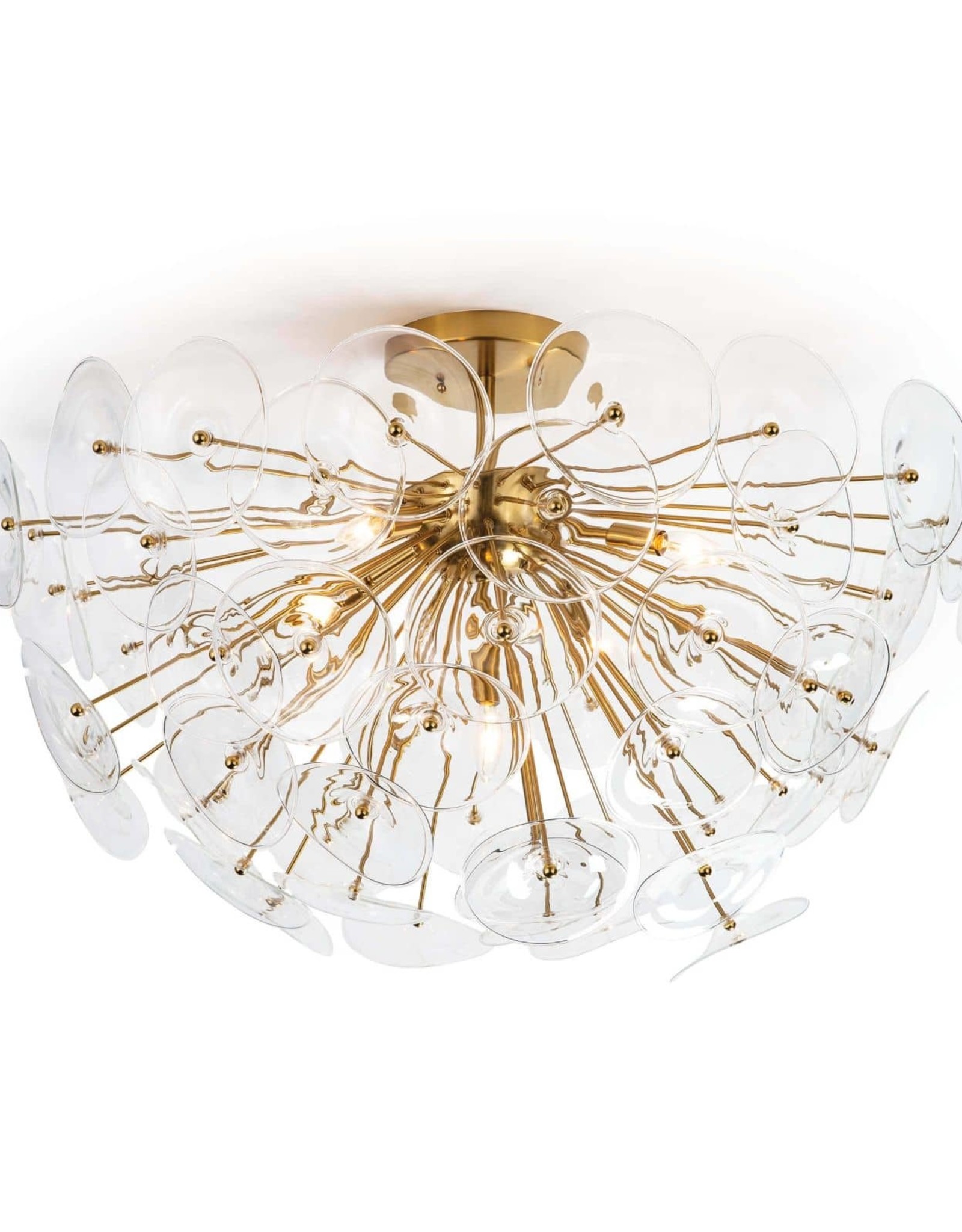 Regina Andrew Design Poppy Glass Semi Flush Mount (Clear)